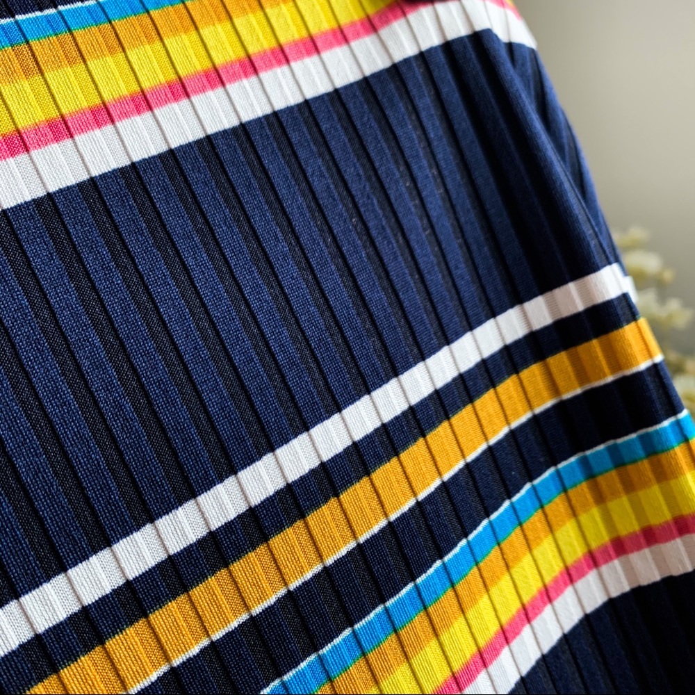 Honeybum Striped Ribbed Pencil Skirt - Picture 6 of 9
